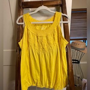 Lane Bryant yellow tank top